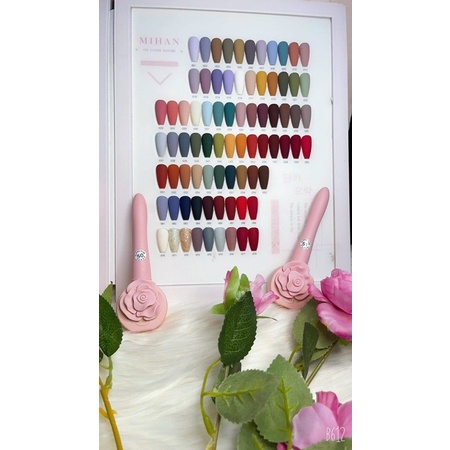 Sơn mi han hoa hồng.set 60 chai