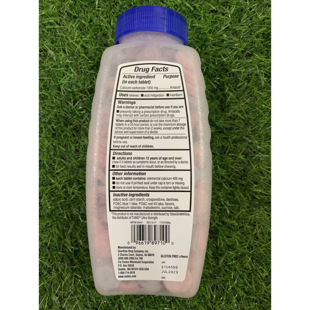 Hộp 265 viên chống đầy hơi Kirkland Ultra Strength Antacid của Mỹ