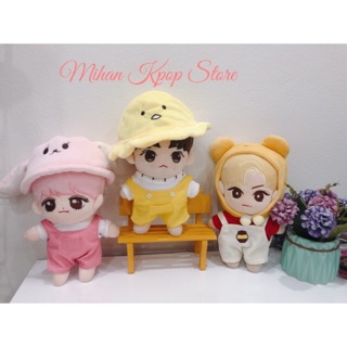 Set mũ + áo + yếm dành cho doll 20cm