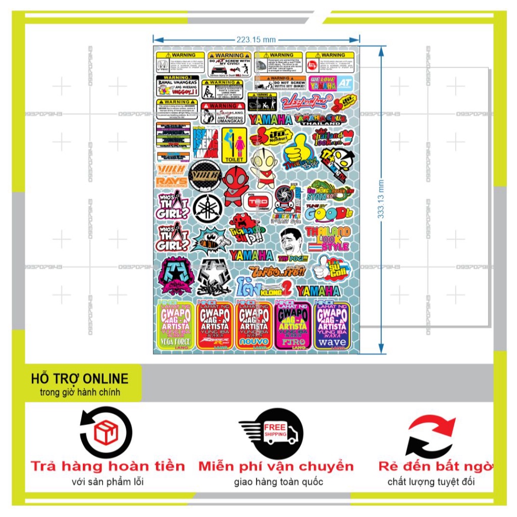 48 LOGO STICKER MINI 01 - DUNG DECAL