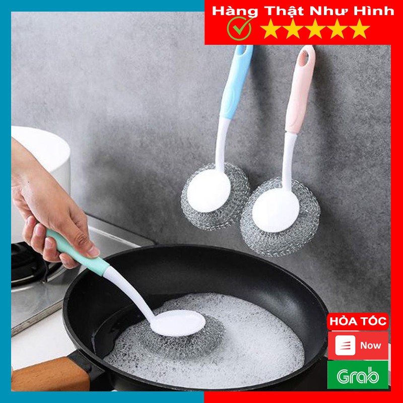 Dụng Cụ Cọ Xoong Nồi Có Tay Cầm, Chất Liệu Nhựa - MTDDT