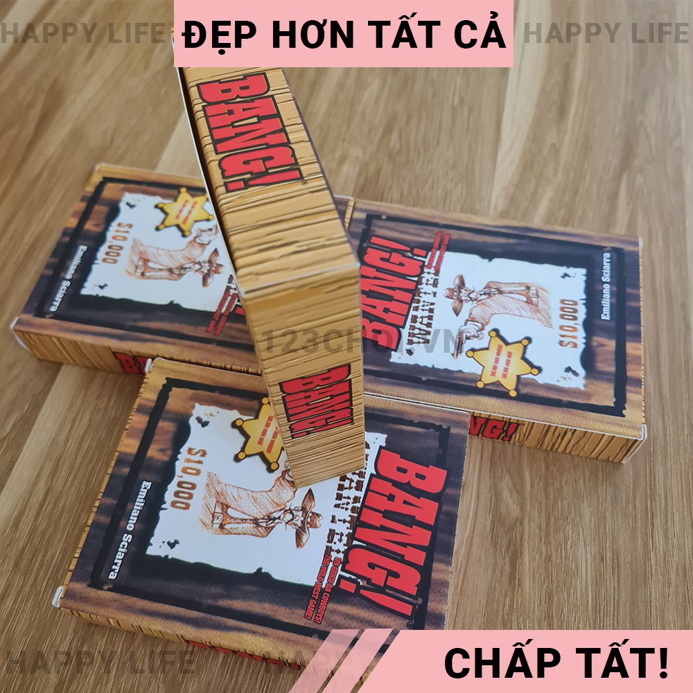 Đồ chơi thẻ bài Bang! Board game nhập vai cao bồi bắn súng, giá rẻ, dễ chơi cho cả trẻ em và người lớn từ 4 - 7 người