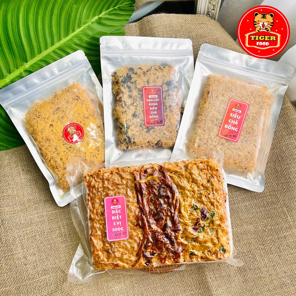 Cơm Cháy Gạo Lức Rong Biển Siêu Chà Bông 💖TIGER FOOD💖 100g Cơm Cháy Gạo Lức Rong Biển Siêu Ngon - Đồ Ăn Vặt Sài Gòn