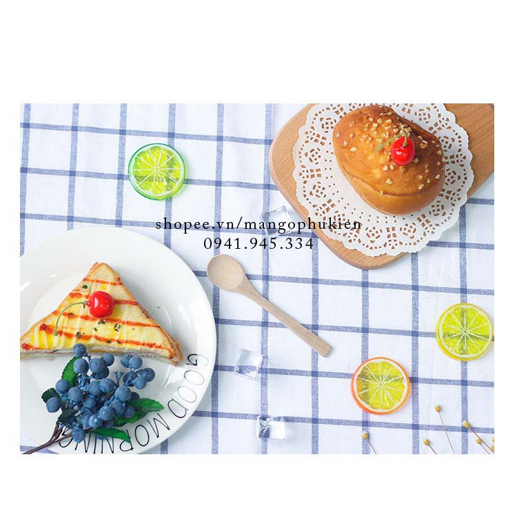 Nhánh blueberry xinh xắn phụ kiện décor chụp ảnh