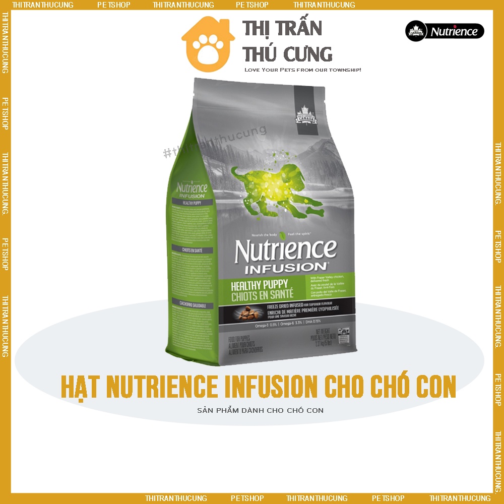 Thức Ăn Hạt Nutrience Infusion Cho Chó Con Dưới 12 Tháng - Thịt Gà, Rau Củ Quả Tự Nhiên