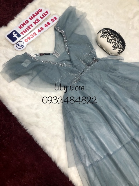 ẢNH VÀ VIDEO THẬT 10000% Đầm xoè phối bèo kết đá