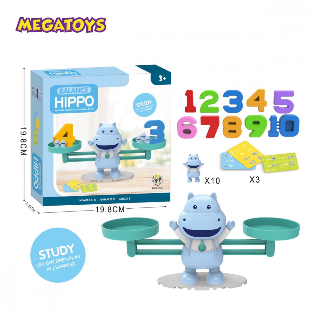 [Mã LIFETOYS1 giảm 30K đơn 99K] Bộ Đồ Chơi Cân Bằng Toán Học Cao Cấp Hình Cún Con - Hà Mã - Đồ Chơi Giáo Dục