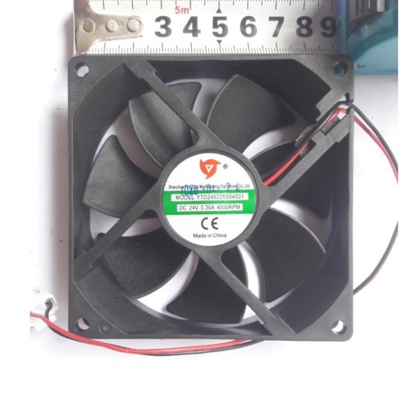 Quạt tản nhiệt máy hàn 24V, 9x9cm - 12x12cm