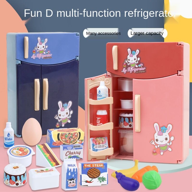 Đồ chơi nhà bếp Bộ Đồ Chơi Tủ Lạnh Cho Bé Từ 3-6 Tuổi Đồ chơi mô phỏng trẻ em