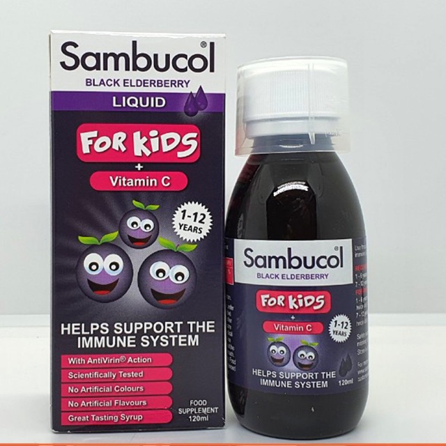 Sambucol - Siro tăng đề kháng Sambucol Black Elderberry Liquid