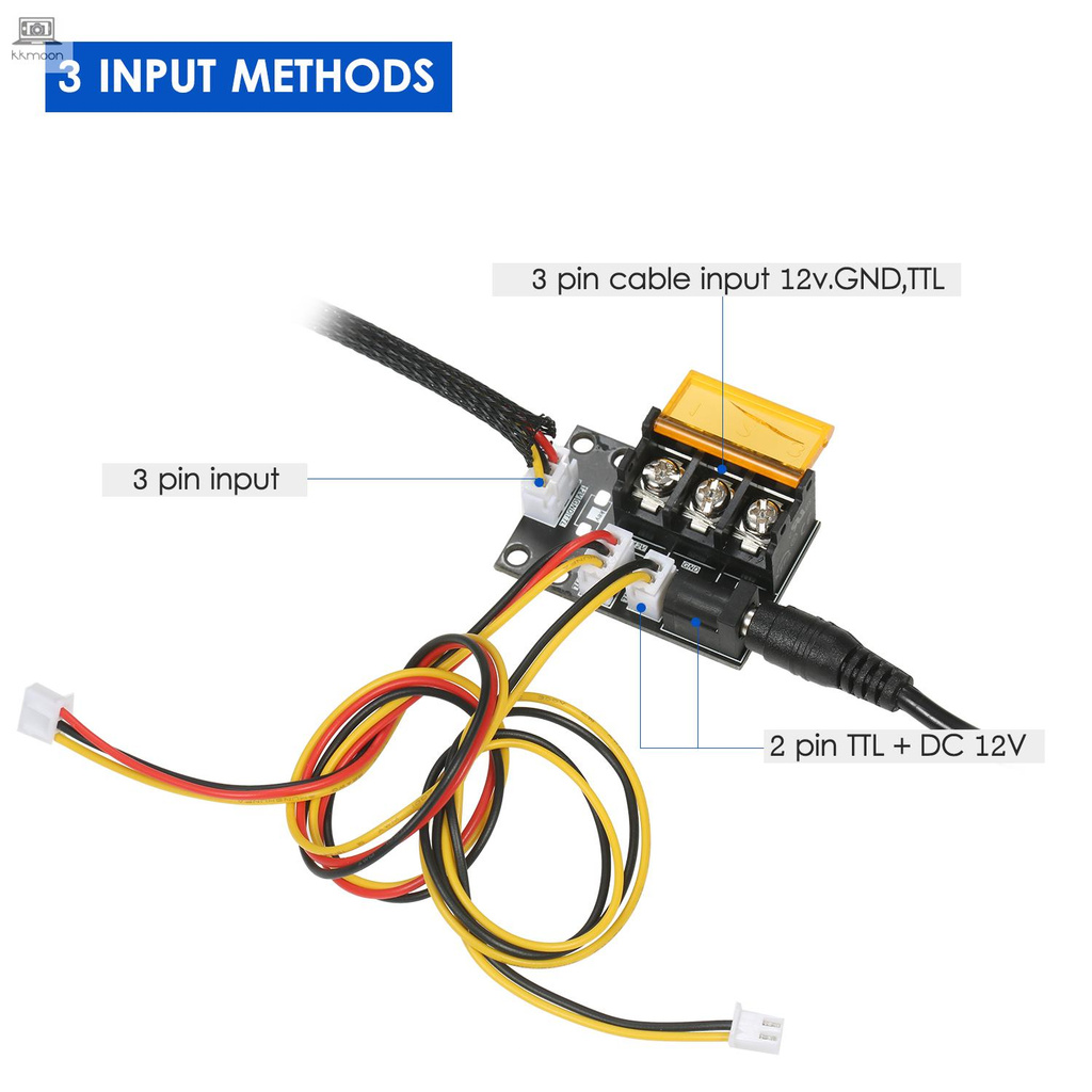 Mô Đun Laser 2 Pin Sang 3 Pin Kèm Dây Cáp 2-pin Và 3pin Cho Máy In 3d