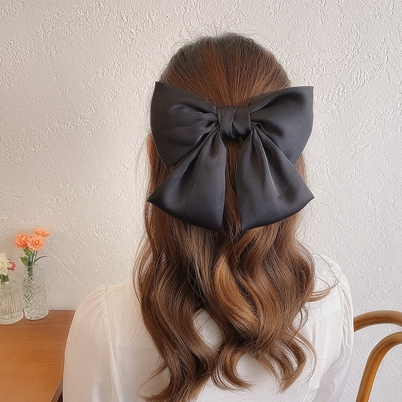 Kẹp tóc hình nơ cỡ lớn phong cách Hàn Quốc cho nữ