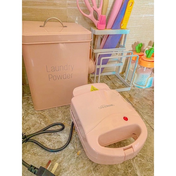 Máy nướng bánh mỳ Sandwich công suất 600W chống dính - Máy kẹp bánh mì 2 mặt bằng điện đa năng