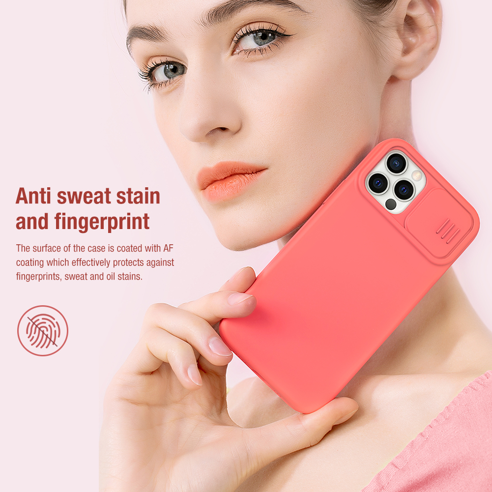 Ốp điện thoại NILLKIN silicon từ tính lót sợi nhỏ chống rơi bảo vệ camera thích hợp cho iPhone 12/ 12 Pro/ 12 Pro Max