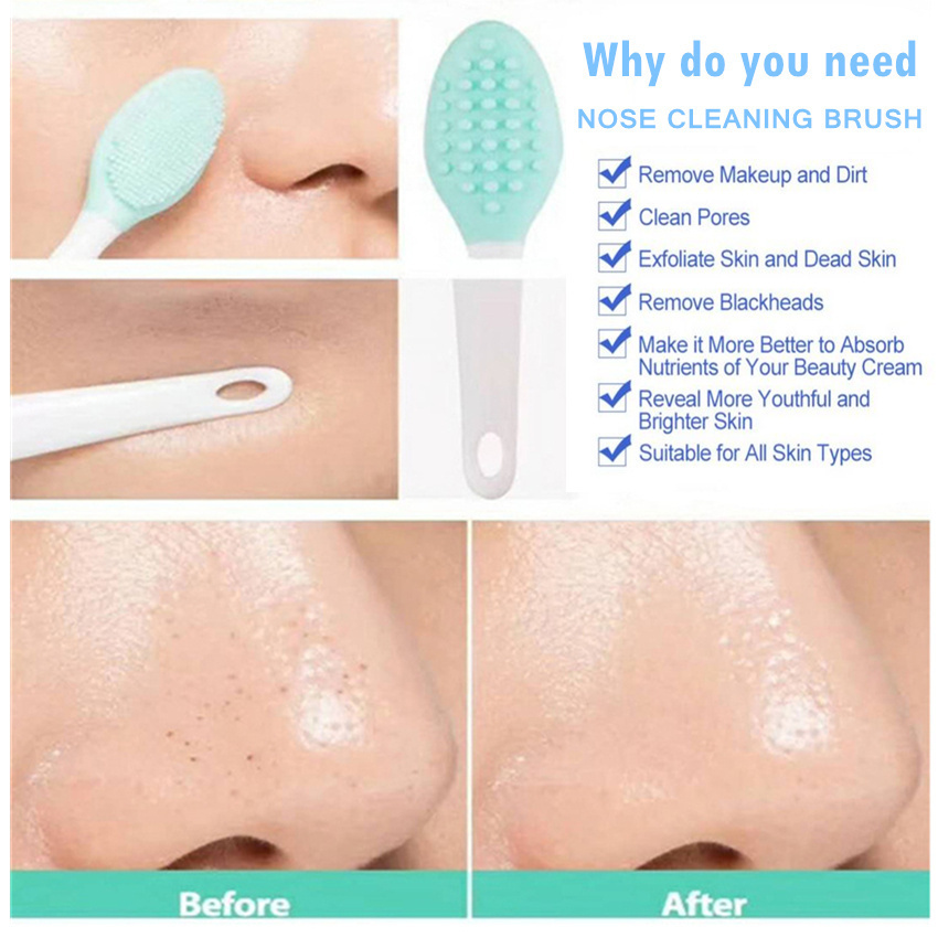 [Hàng mới về] Bàn Chải Rửa Mặt Mát Xa Loại Bỏ Tế Bào Da Chết Chất Liệu Silicon