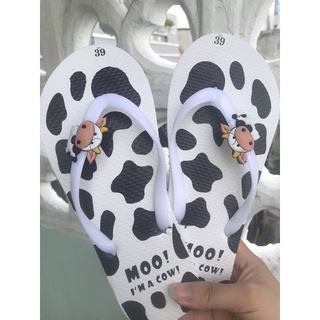 combo mẹ và bé dép bò sữa