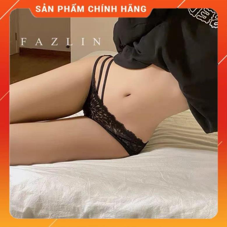 Quần Lót Nữ ❤️Quần Lót Ren Sexy Phối Họa Tiết 3 Dây Hông Gợi Cảm Quyến Rũ 9802