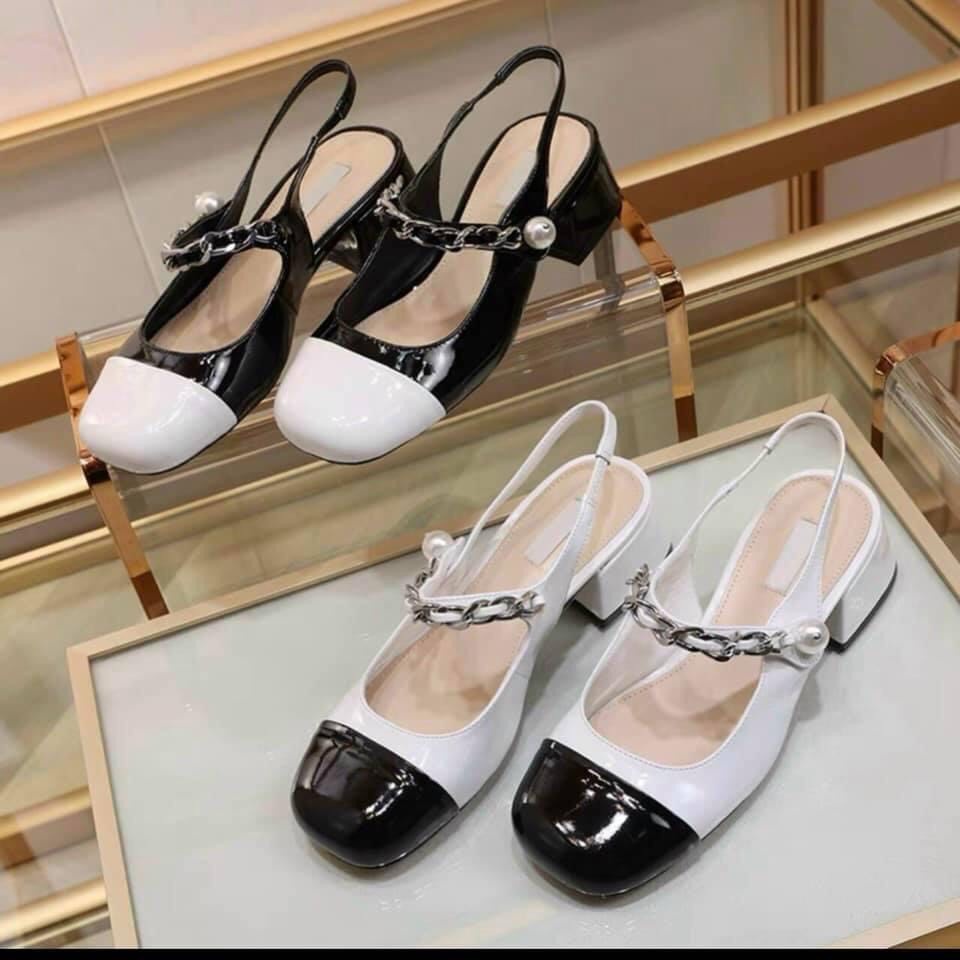 Giày cao gót nữ bít mũi quai ngọc đế 7 cm siêu xinh Luxy Shoes LX11