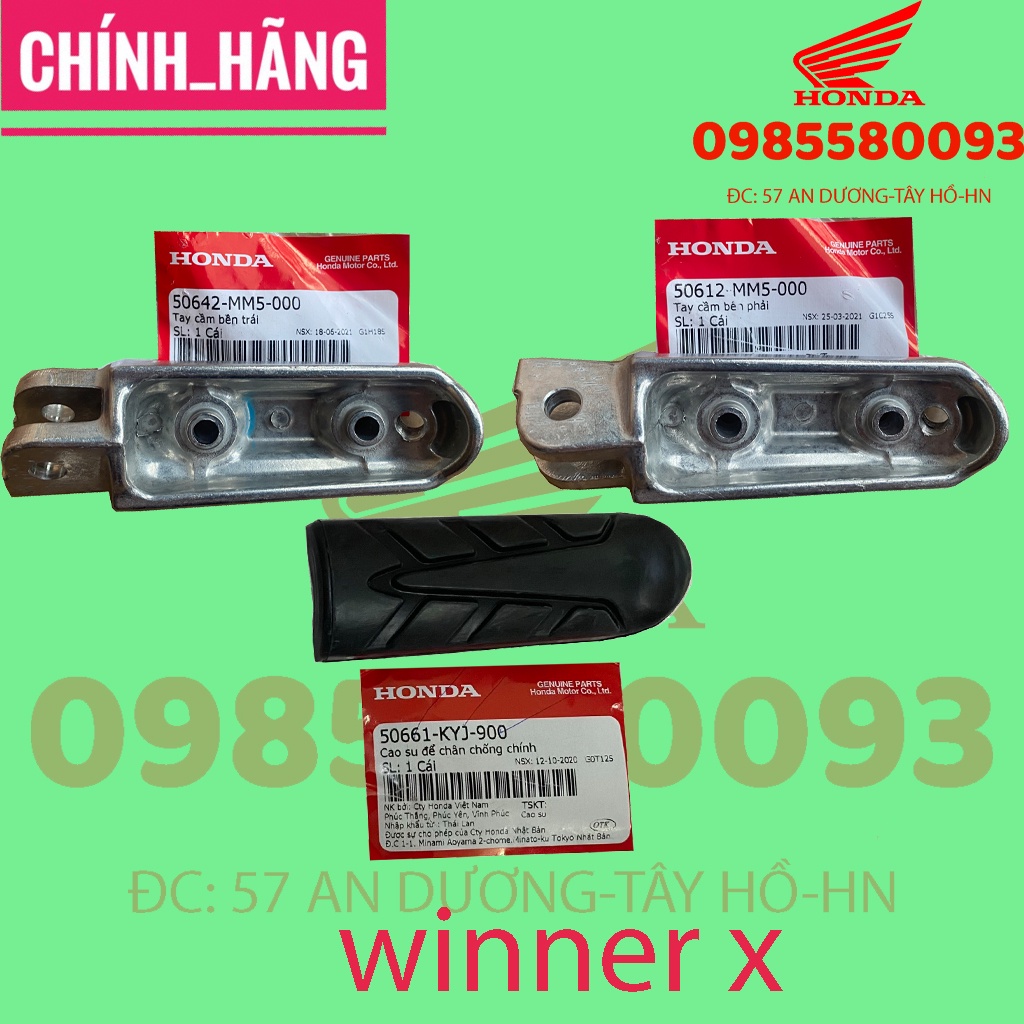Cao su gác chân trước Winner X chính hãng Honda