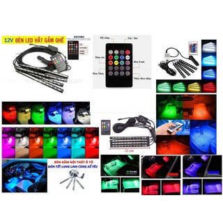 Đèn led gầm ghế 8 màu - 12 led