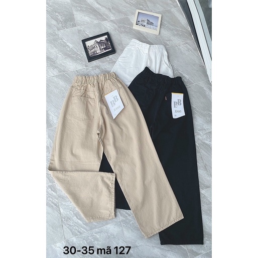 Bigsize(S đến 35)FREESHIP Quần ỐNG SUÔNG Kaki VNXK bigsize suông Nữ Size 30 đến 35 Ms 106 và 127