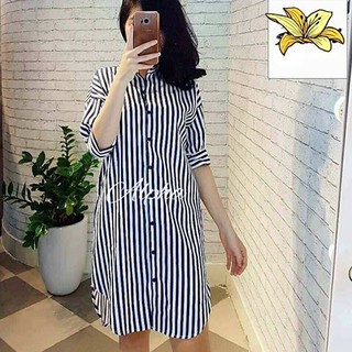 đầm bầu thỏ mommy. mẫu sọc xanh tím than