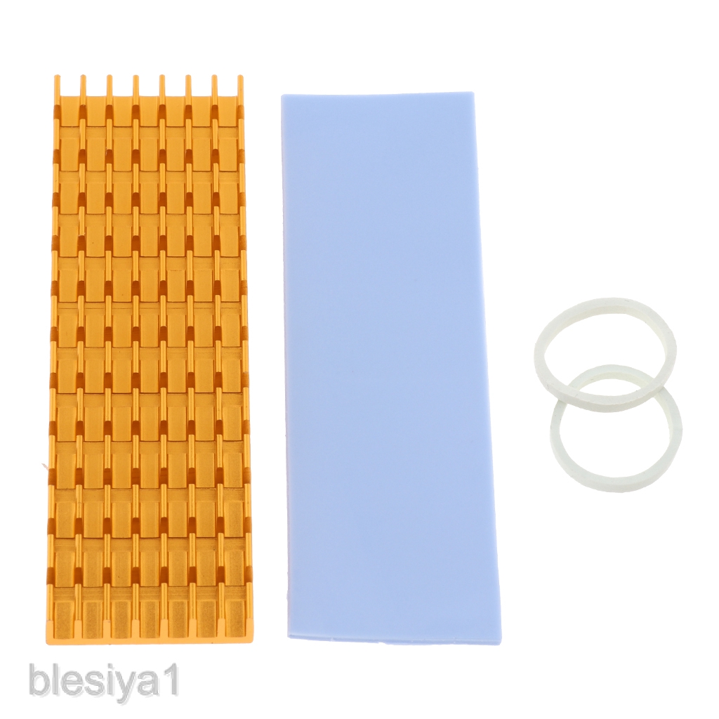 Aluminum SSD Heatsink Hard Disk Heat Sinks Cooler + Silicone Thermal Pad for M.2 NVMe PCIE 2280 Solid State Drive Gold | BigBuy360 - bigbuy360.vn