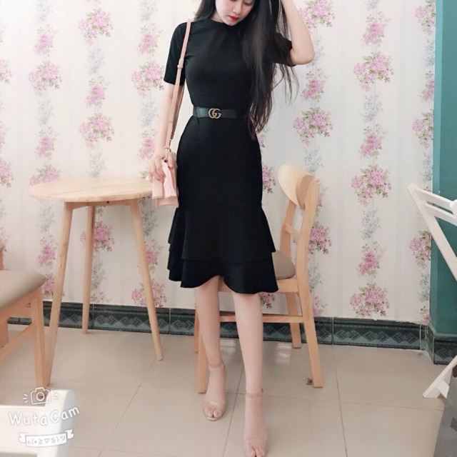 Đầm body đuôi tầng ( không kèm belt )