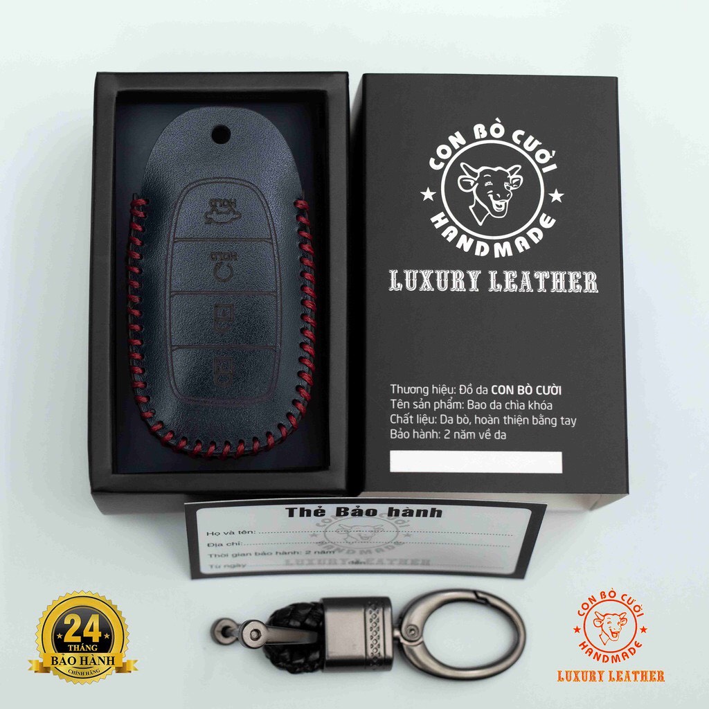 Bao da bảo vệ chìa khoá xe ôtô Huyndai accen 2021,SANTAFE 2020