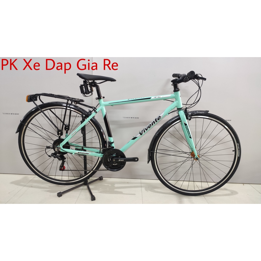 Xe Đạp Touring 700c Vivente Metro 2022 Khung Nhôm, Bộ đề Shimano 21 tốc độ, xe mới bảo hành 1 năm