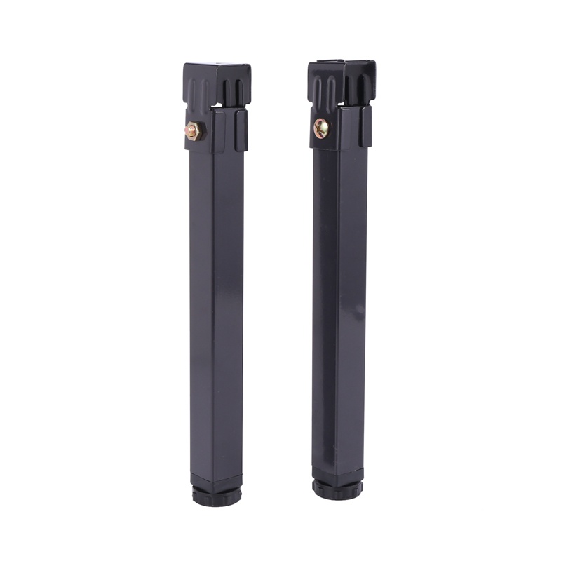 Set 2 Chân Đỡ Nâng Khung Giường Bằng Kim Loại Hình Vuông Có Thể Điều Chỉnh Độ Cao