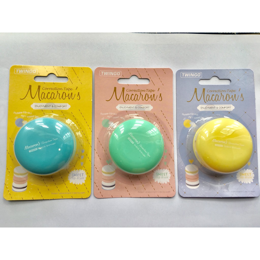 Xóa kéo hình bánh macaron nhiều màu dễ thương -B318