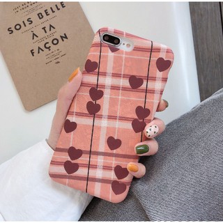 Ốp lưng Iphone tim hồng bánh bèo [ Chống Bẩn Dày Dặn Cực Mịn]