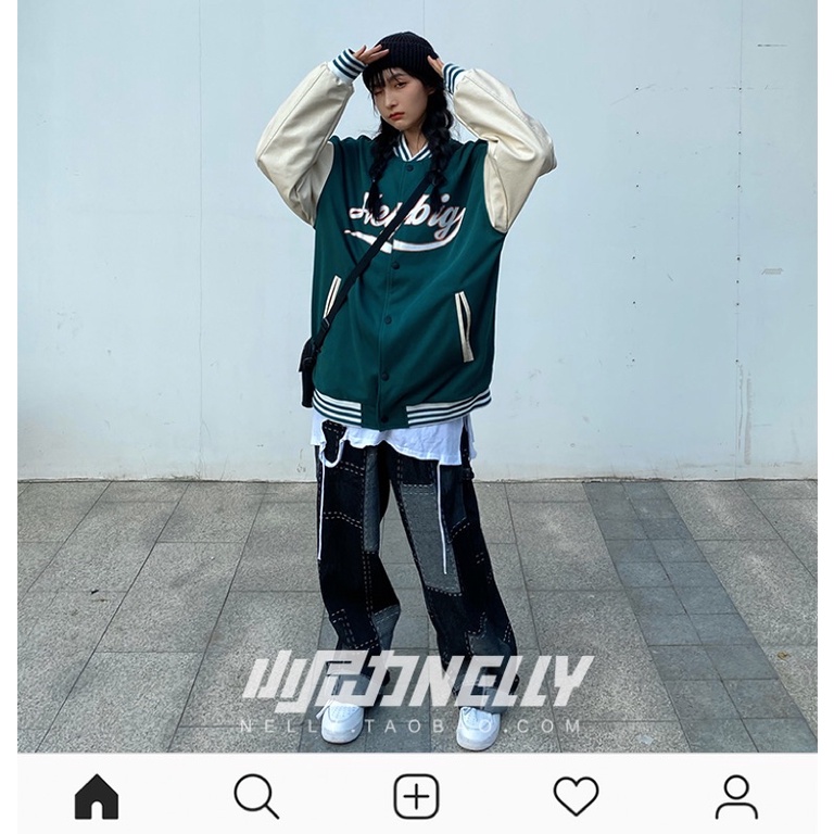 Áo khoác nelly sale chất dày dặn tay da (có sẵn) smile | BigBuy360 - bigbuy360.vn