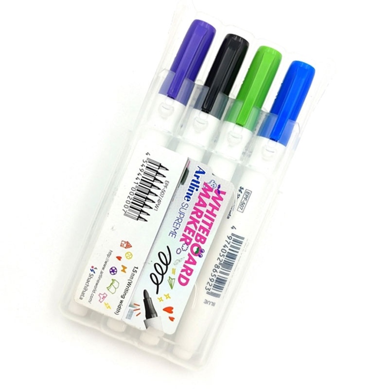 Hộp 4 Bút Lông Bảng 1.0 mm Artline Supreme (Màu Mực Giao Ngẫu Nhiên)