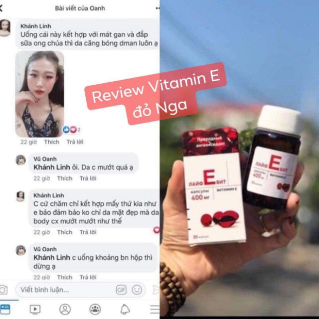 Viên Uống Vitamin E Nga Đỏ CS85- HÀNG CHÍNH HÃNG