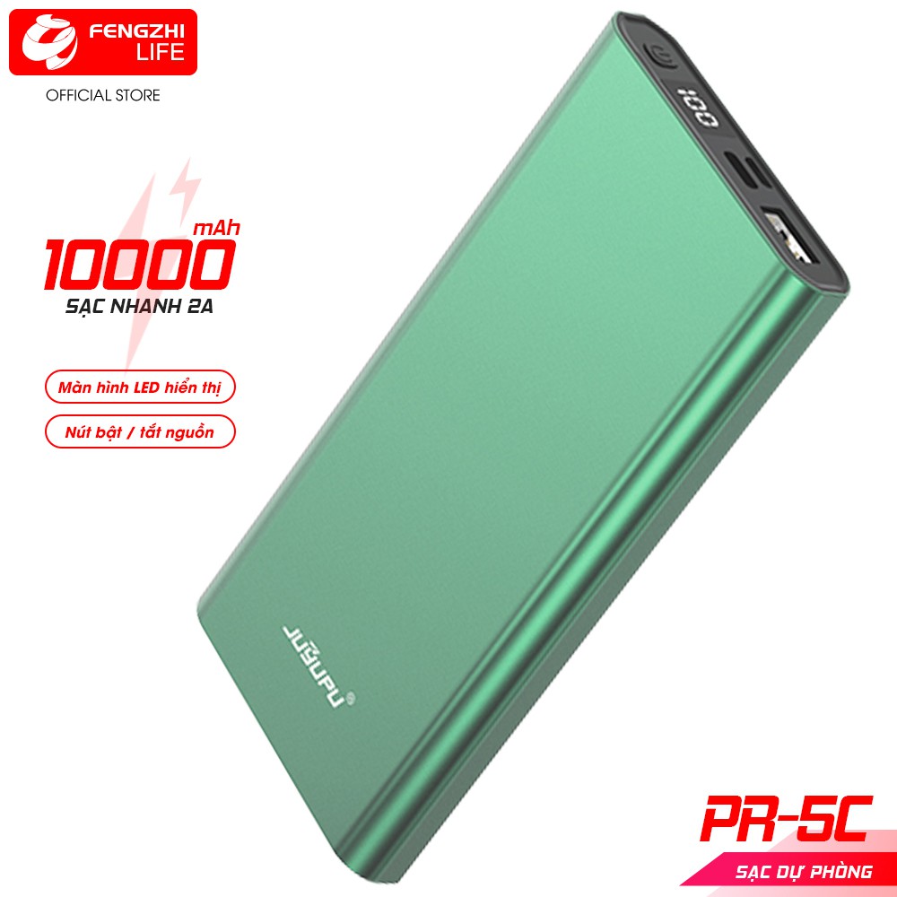 Sạc dự phòng FENGZHI PR-5C 10000mAh màn hình hiển thị cho iPhone samsung oppo vivo huawei xiaomi