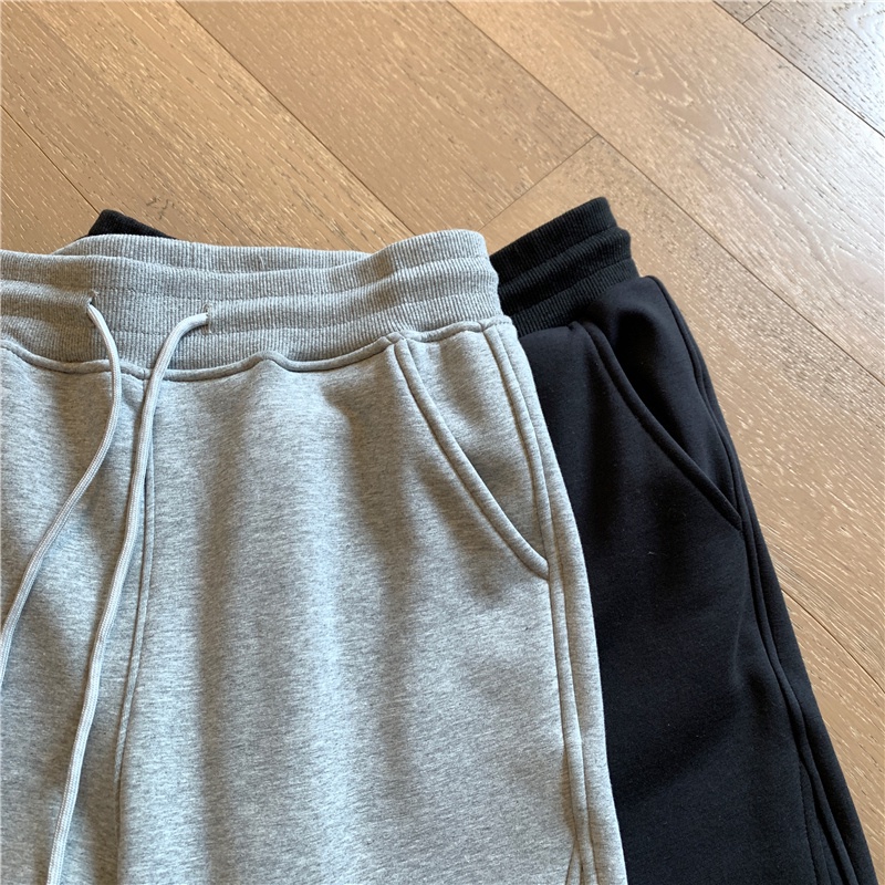 Quần thể thao ống rộng dáng dài thiết kế thời trang Hàn Quốc cho nữ