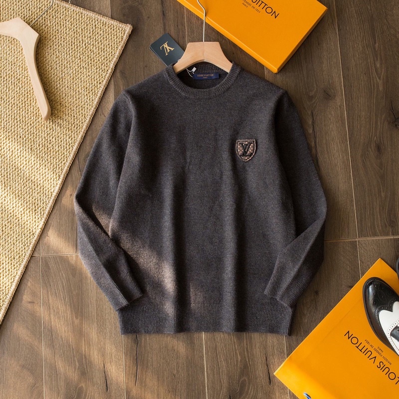 Áo len thời trang nam có 3 màu logo thương hiệu Louis Vuitton LV cao cấp mẫu mới