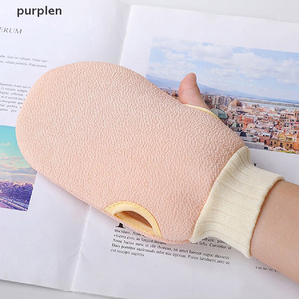 Găng tay tẩy lông mềm mại tẩy tế bào chết cao cấp chuyên dùng trong phòng tắm