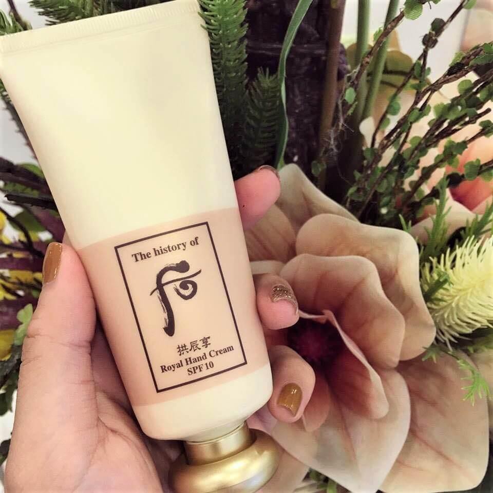 Kem Dưỡng Da Tay Chống Nhăn The History of Whoo Gongjinhyang Royal Hand Cream SPF10 85ml