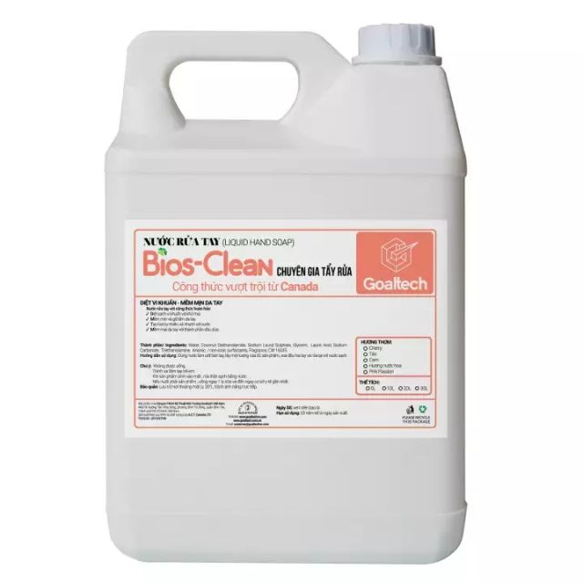 Nước rửa tay Bios hương Táo can 5kg