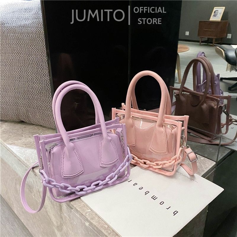 Túi xách nữ đeo chéo cầm tay dây xích trong 2 in 1 hàng Quảng Châu JUMITO SD1200