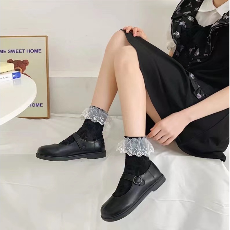 Vớ Ren Cổ Vừa Phong Cách Lolita Nhật Bản Thời Trang Xuân Hè Cho Nữ