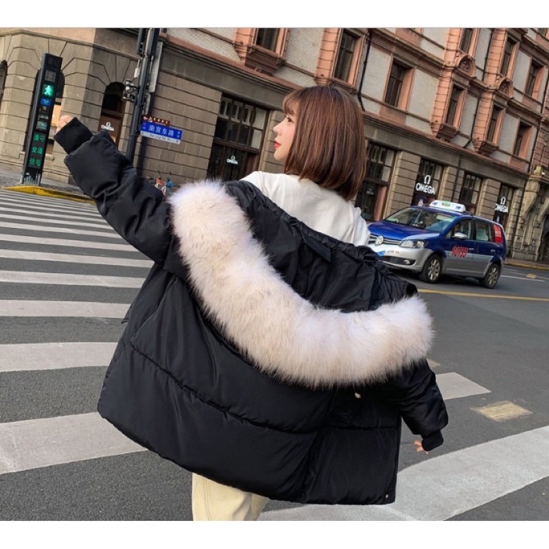 Áo khoác phao trần bông siêu nhẹ ,áo phao béo❤️ mũ lông 3 lớp siêu ấm phong cách hàn quốc. METSHOP
