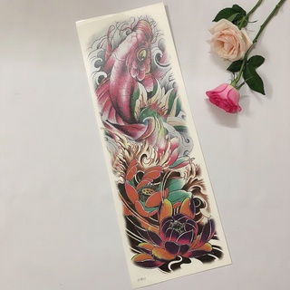 Hình xăm dán cao cấp cá chép kín tay 17x48cm (Shop phát ngẫu nhiên hoặc khách chọn)
