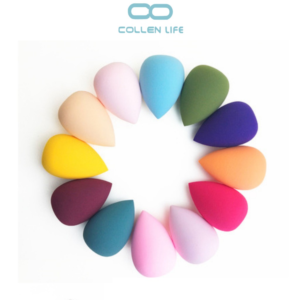 Bông mút trang điểm tản phấn mềm mịn, mút cao cấp tán kem nền đều màu COLLEN LIFE | BigBuy360 - bigbuy360.vn