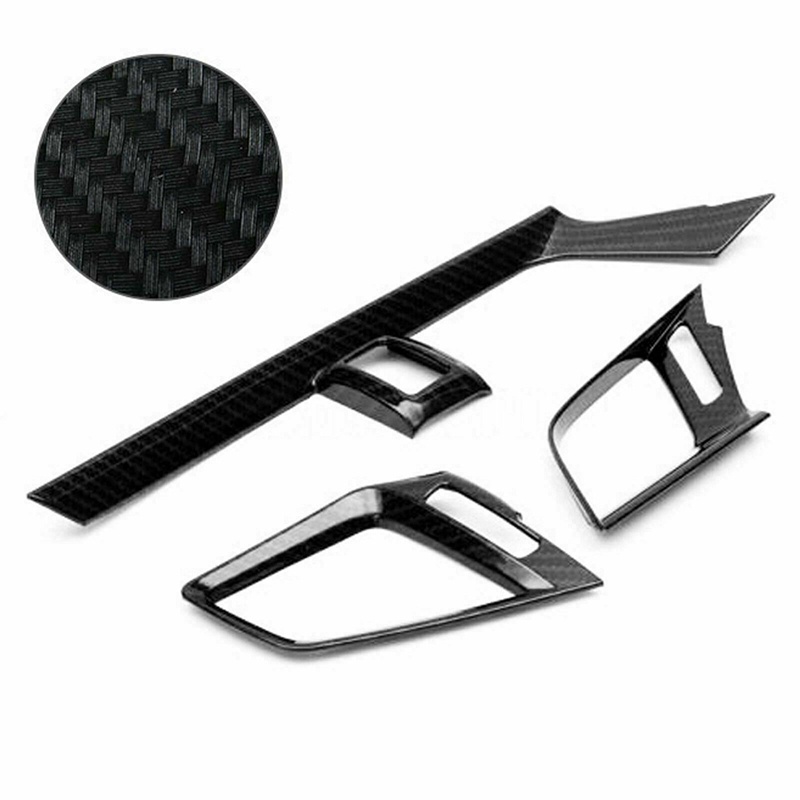 Set 3 Ốp Bảo Vệ Lỗ Thông Gió Xe Hơi Honda Civic Sedan 2016-2020 Bằng Sợi Carbon