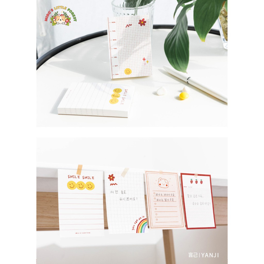 Giấy note MIAO'S LITTLE FOREST giấy ghi chú giấy nhớ Sweet taste xinh xắn trang trí sổ tay bullet journal MNO226