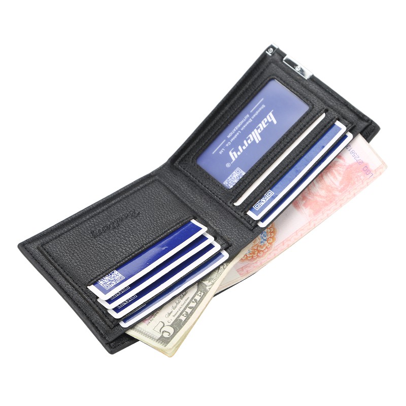 Baellerry D9181 Men's Short Wallet Multi-Card  Wallet  Korean Style Driver's license package